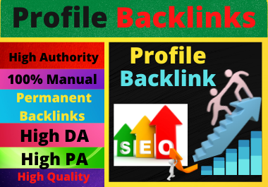 80 Profile Backlinks High Authority Permanent Dofollow backlinks white hat seo backlinks
