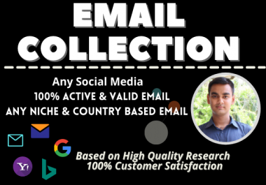 I will collect up to 5k niche targeted Email list for your business.