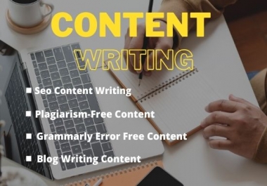 I will write 1000 well researched SEO website contents,  articles writing,  blog posts