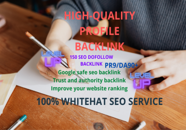ensure 150 manual high-quality profile backlinks