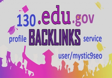 Create manual 130 edu/gov profile backlinks for GOOGLE top your website