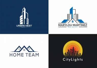 I will design minimalist realtor real estate property professional Business logo in 24hours