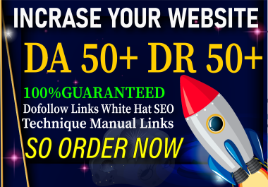 I will increase your site domain authority white hat SEO link building