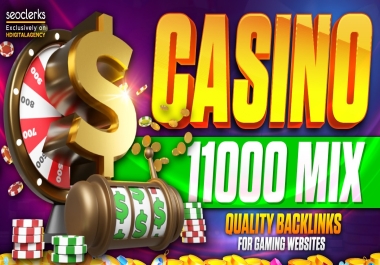 Get 11,000 All in One Packpage for Casino Gambling Slot Poker Ufabet Betting Backlinks