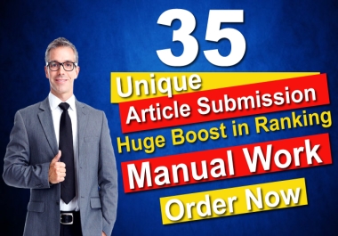 I will make 50 article submission seo backlinks
