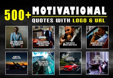 I will design 500 motivational inspirational business quotes for instagram