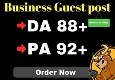 I will guest post in high quality da 89 business blog