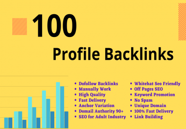 I will Create Manual 100 High Quality Profile Backlinks