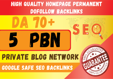 SKY ROCKET Your Website By DA70+ 5 PBN PERMENANT DOFOLLOW BACKLINKS