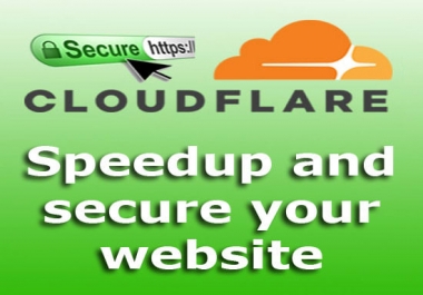 I will setup cloudflare CDN and install ssl to secure your website