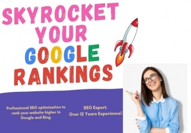I will create skyrocket your google rankings with my SEO backlinks