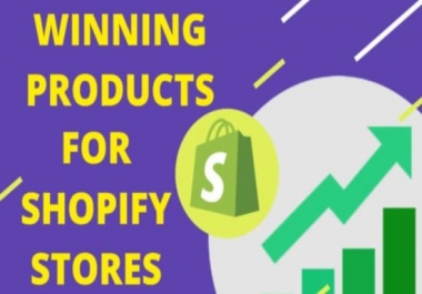 I will do shopify winning product research, shopify winning products, trending products