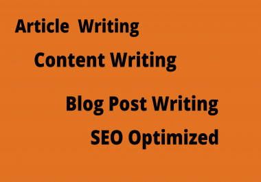 I will do a 500+ words article writing for you