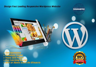 I will design fast loading responsive wordpress website