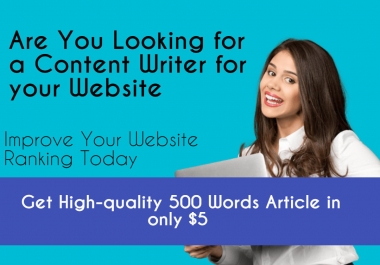 I will be your blog post,  SEO article writer,  and content writer