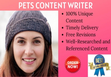 I will pet care and lifestyle blog writer