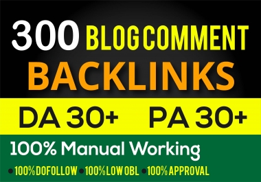 create 300 dofollow blog comment quality backlinks