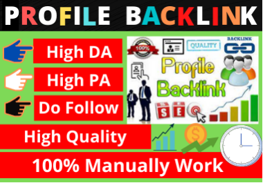 23 Profile Backlinks high authority website permanent backlinks unique link building