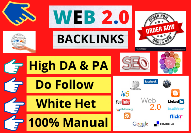 30 Web2.0 Backlinks high authority link building manual permanent PBN and high quality