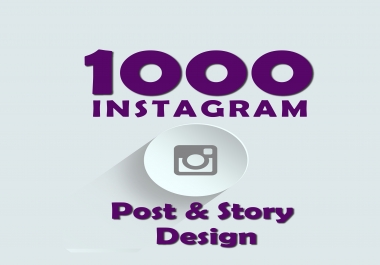 Create IG Banner Ads Post & Story Design