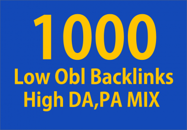 1000 Mix High Quality Backlinks Package