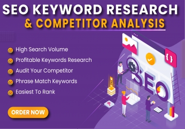I will do Niche,  Keyword Research & Competitor Analysis