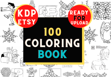 100 coloring book High converting ready for upload