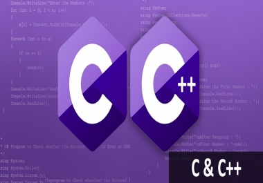 Implementing or writing any project or program in C + or C language