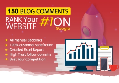 I will create 150 high Authority Blog Comments