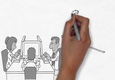 I will create an eye catching whiteboard animation video