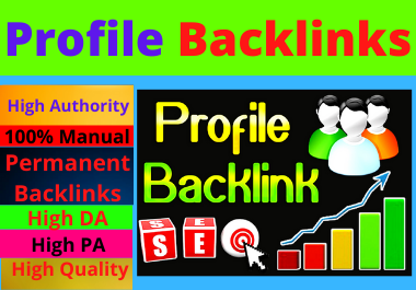 81 Profile Backlinks High Authority Permanent Dofollow unique domain white hat seo backlinks