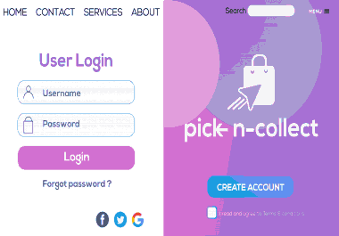 I will give you creative login and register page for your site