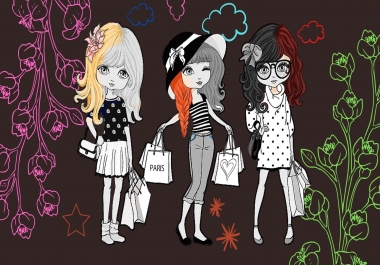 I will make Fashion Girl Coloring Pages For KDP Kindle Book