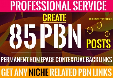 Build 85 Homepage Posts DA up to 60+ Plus PBNs