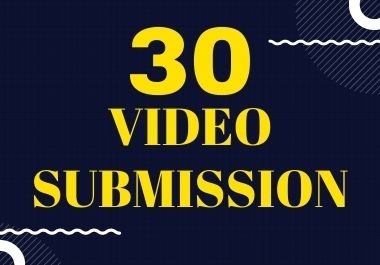 I will manually upload,  submit or share videos on top 30 high ranking video sharing sites
