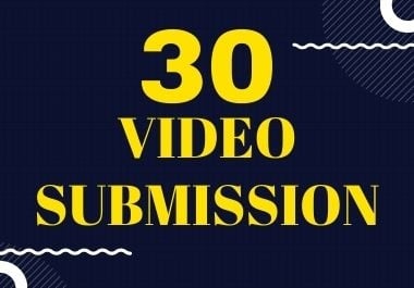 I will manually upload,  submit or share videos on top 30 high ranking video sharing sites