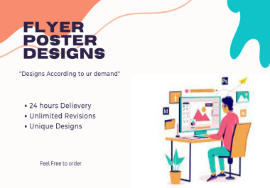 I will design flyer,  poster or postcard