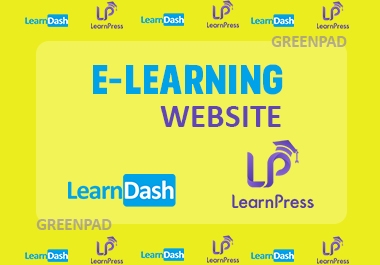I will create elearning website and educational course website