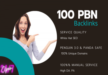 Powerful DA50+100 homepage PBN backlinks