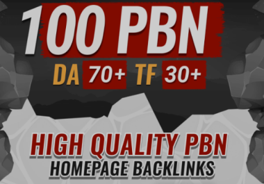 100+ High Quality Pbn Homepage Backlinks