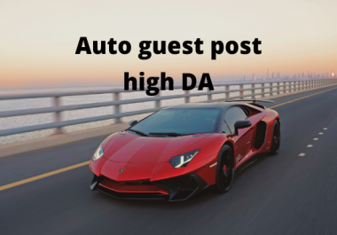 I will do guest post on high da auto blog.