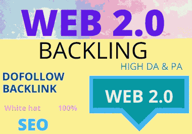 20 Web 2.0 backlinks High Authority permanent contextual unique content pbn link building permanent