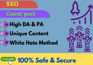 I will write & provide 5 DA Guest Post on google approved sites