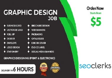 I will create modern and beautiful graphic designing solution