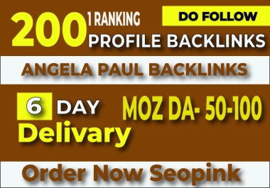 SERPs Booster-200 High Authority SEO Profile Backlinks