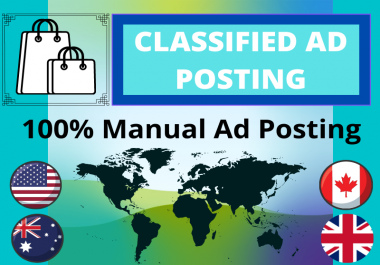 I will do classified ad posting on top 35 classified ad sites