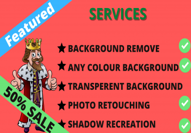 I will do fast delivery 5 photo background remove from image
