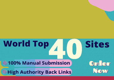I will do 40 social bookmark submission high Pr site