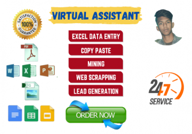 I will be your virtual assistant for 10 pages of file conversion data entry and copy paste jobs