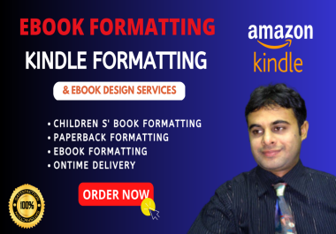 I will do ebook formatting,  kindle book,  paperback formatting